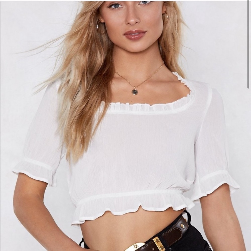 Nasty Gal A Little Piece of Me Crop Top